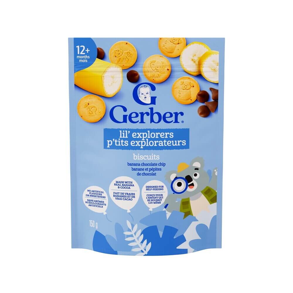 GERBER Lil' Explorers, Banana & Chocolate chip