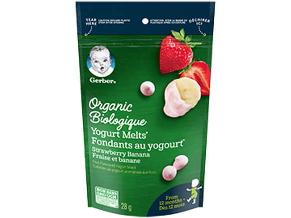 Gerber® Organic Yogurt Melts Strawberry Banana