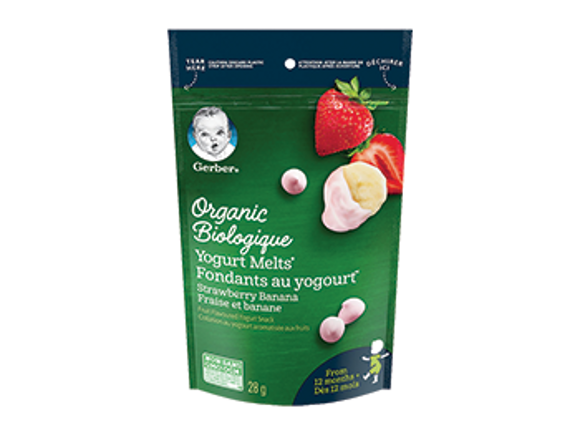 Gerber® Organic Yogurt Melts Strawberry Banana