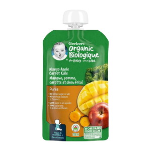 Gerber Organic Mango, Apple, Carrot & Kale Purée Gerber Organic Mango, Apple, Carrot & Kale Purée