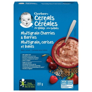 Gerber multigrain cherries berries toddler cereal Gerber multigrain cherries berries toddler cereal