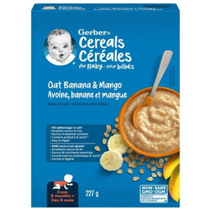 Geber Oat Banana Mango Baby Cereal Geber Oat Banana Mango Baby Cereal
