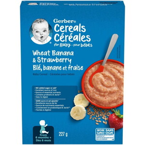 Gerber® Wheat with Banana & Strawberry Gerber® Wheat with Banana & Strawberry
