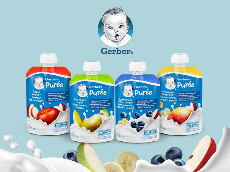 New Gerber Yogurt Purees